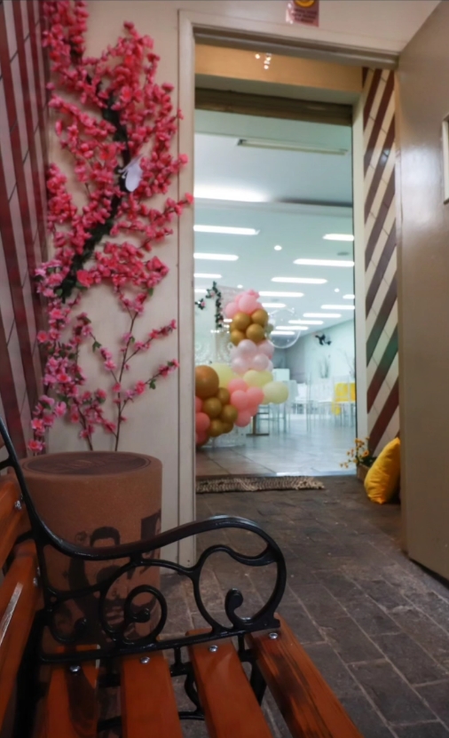Salão decorado