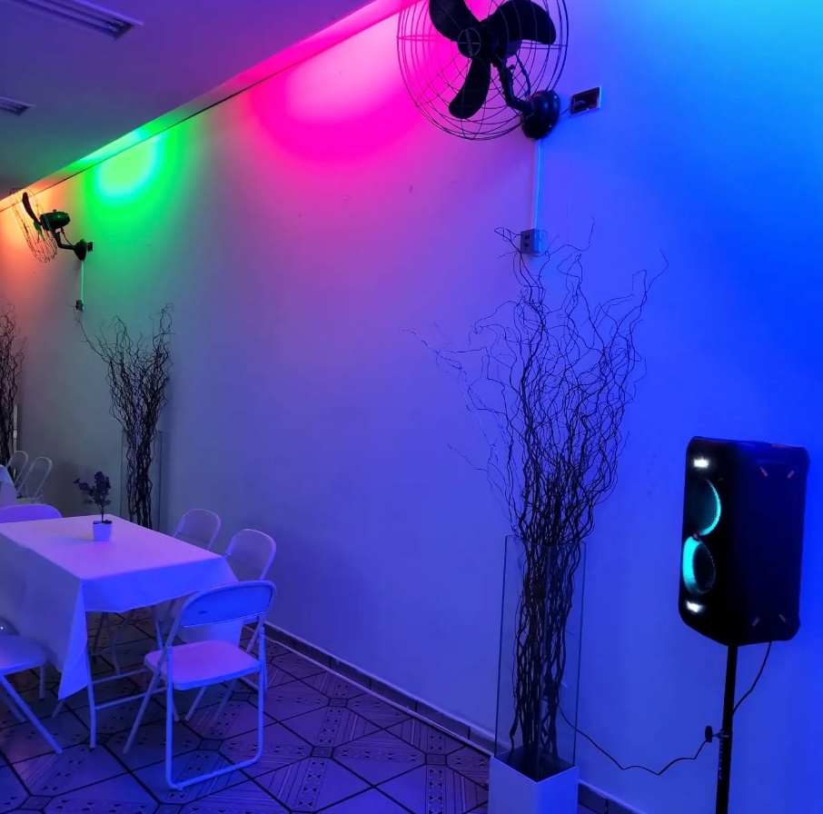 Salão decorado